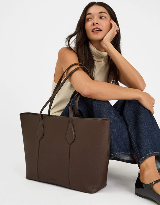 Laptop Tote Bag Brown