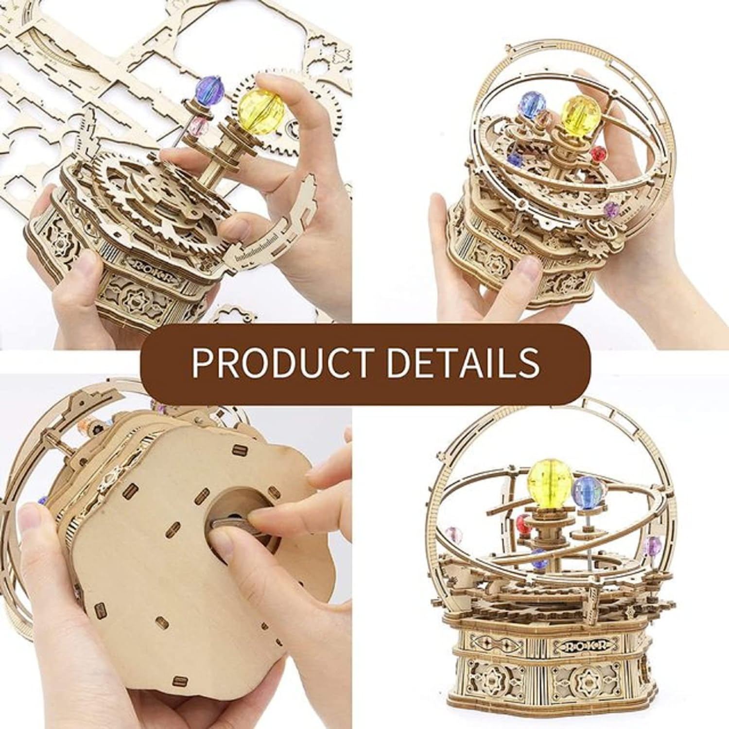 Mechanical Music Box 3D Wooden Puzzle